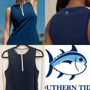 Southern Tide Zip-Front Sleeveless Dress